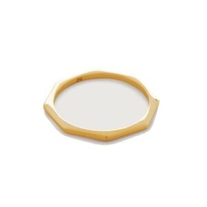 Monica vinader octagon stacking ring gold vermeil
